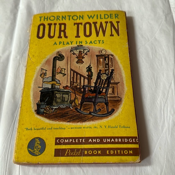 Thornton Wilder Our Town 1940 ,A Play in 3 Acts, overall clean age discoloration - Picture 1 of 7